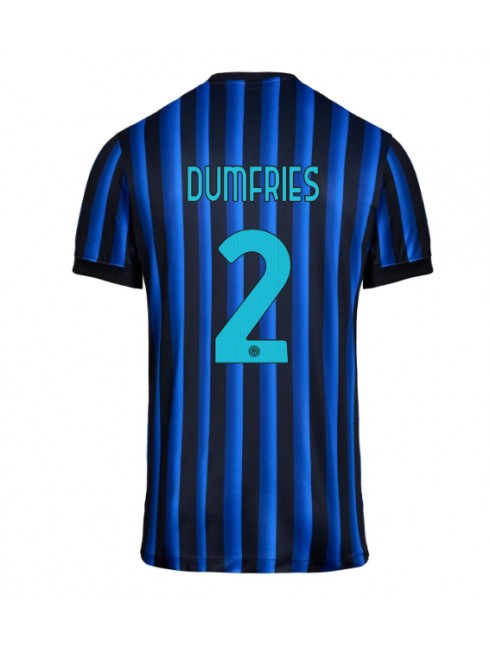 Inter Milan Denzel Dumfries #2 Replika Hemmakläder 2025-26 Kortärmad Inter Milan Denzel Dumfries #2 Replika Hemmakläder 2025-26 Kortärmad